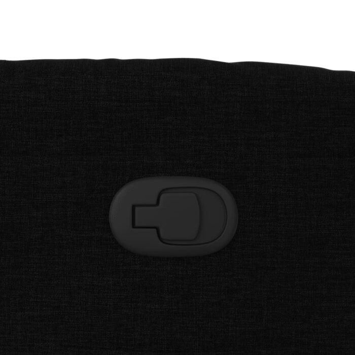 Fauteuil inclinable Noir Tissu – Image 7