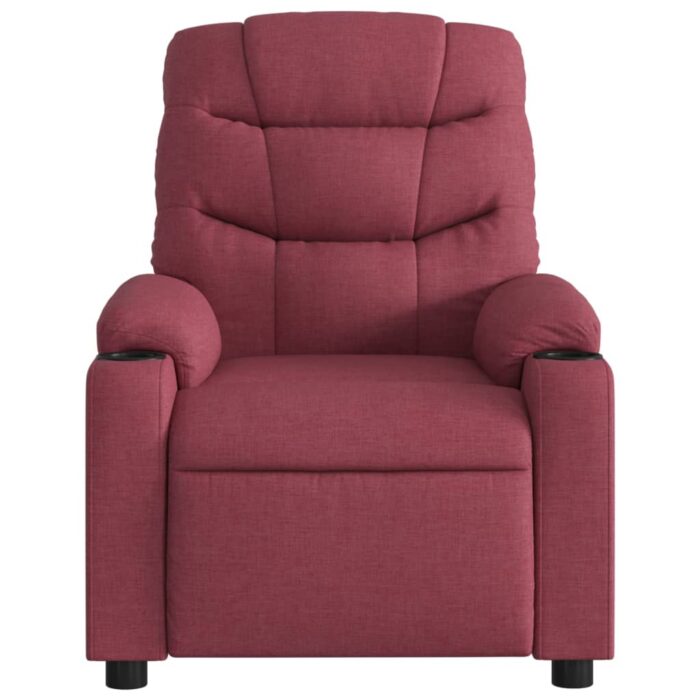 Fauteuil inclinable Rouge bordeaux Tissu – Image 4