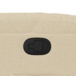 Fauteuil inclinable Crème Tissu – Image 7