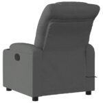 Fauteuil de massage inclinable Gris foncé Tissu – Image 2