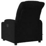 Fauteuil de massage inclinable Noir Tissu – Image 2