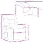 Fauteuil de massage inclinable Vert foncé Tissu – Image 10