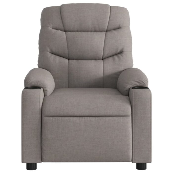 Fauteuil de massage inclinable Taupe Tissu – Image 5