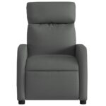 Fauteuil inclinable Gris foncé Tissu – Image 4