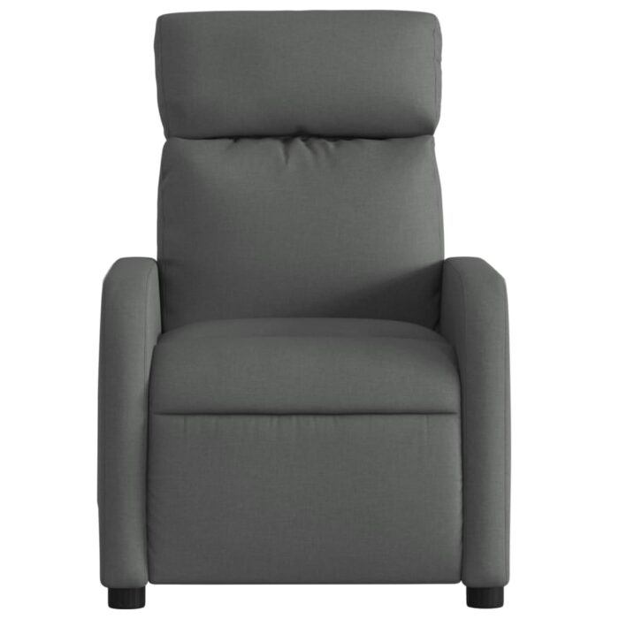 Fauteuil inclinable Gris foncé Tissu – Image 4