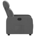 Fauteuil inclinable Gris foncé Tissu – Image 5
