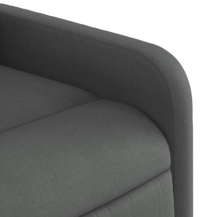 Fauteuil inclinable Gris foncé Tissu – Image 6