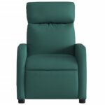 Fauteuil inclinable Vert foncé Tissu – Image 4