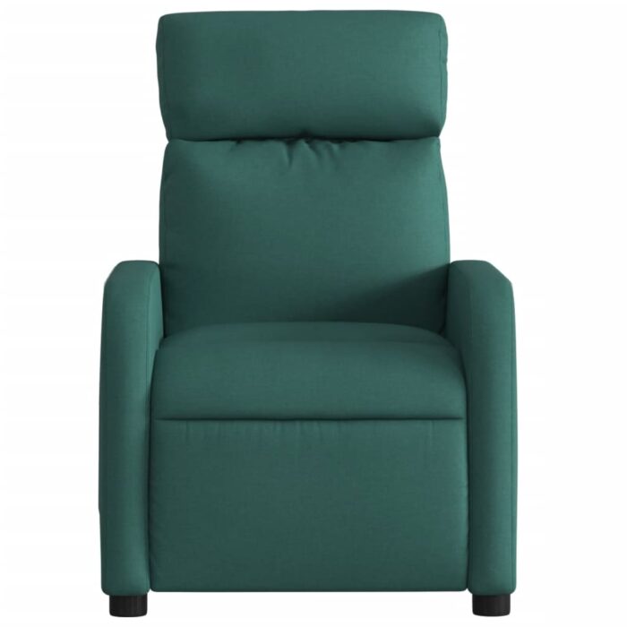 Fauteuil inclinable Vert foncé Tissu – Image 4