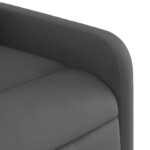 Fauteuil de massage inclinable Gris foncé Tissu – Image 7