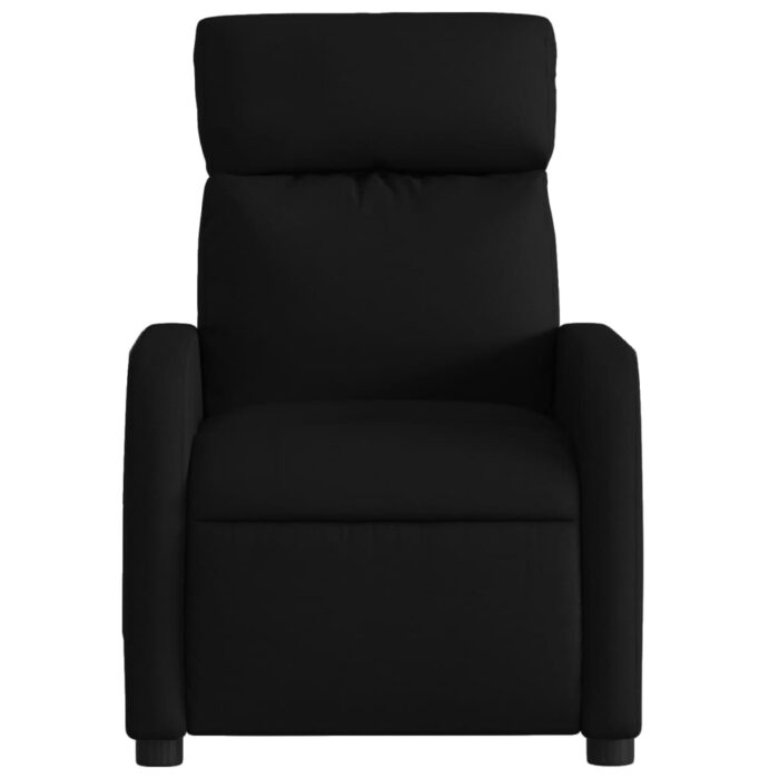 Fauteuil de massage inclinable Noir Tissu – Image 5