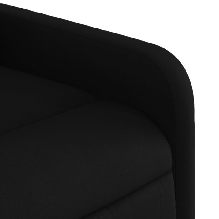 Fauteuil de massage inclinable Noir Tissu – Image 7