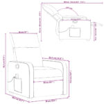 Fauteuil de massage inclinable Rouge bordeaux Tissu – Image 10