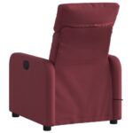 Fauteuil de massage inclinable Rouge bordeaux Tissu – Image 2