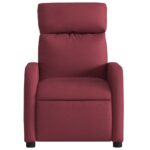Fauteuil de massage inclinable Rouge bordeaux Tissu – Image 5