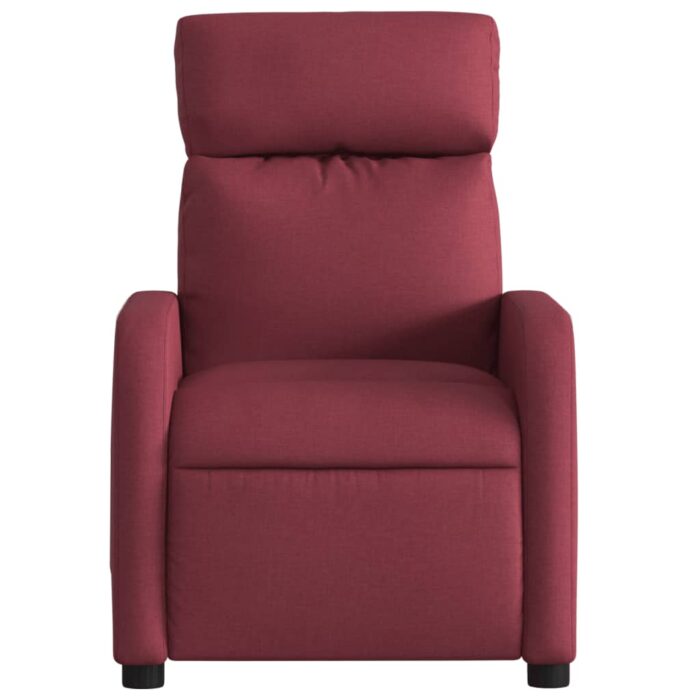 Fauteuil de massage inclinable Rouge bordeaux Tissu – Image 5