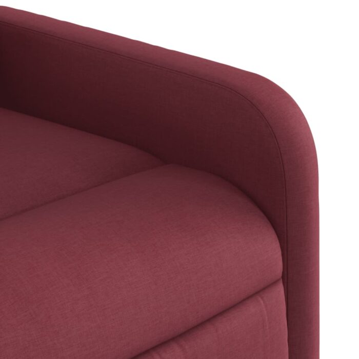 Fauteuil de massage inclinable Rouge bordeaux Tissu – Image 7