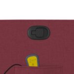 Fauteuil de massage inclinable Rouge bordeaux Tissu – Image 8