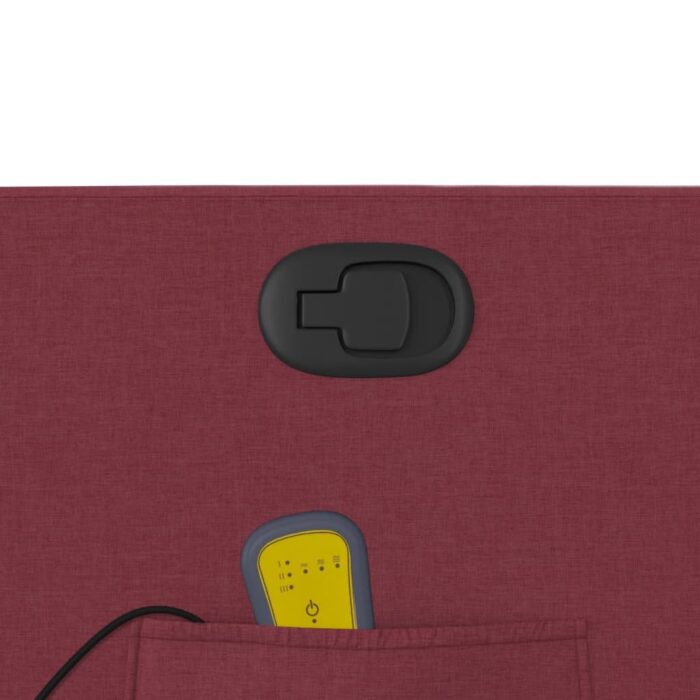 Fauteuil de massage inclinable Rouge bordeaux Tissu – Image 8