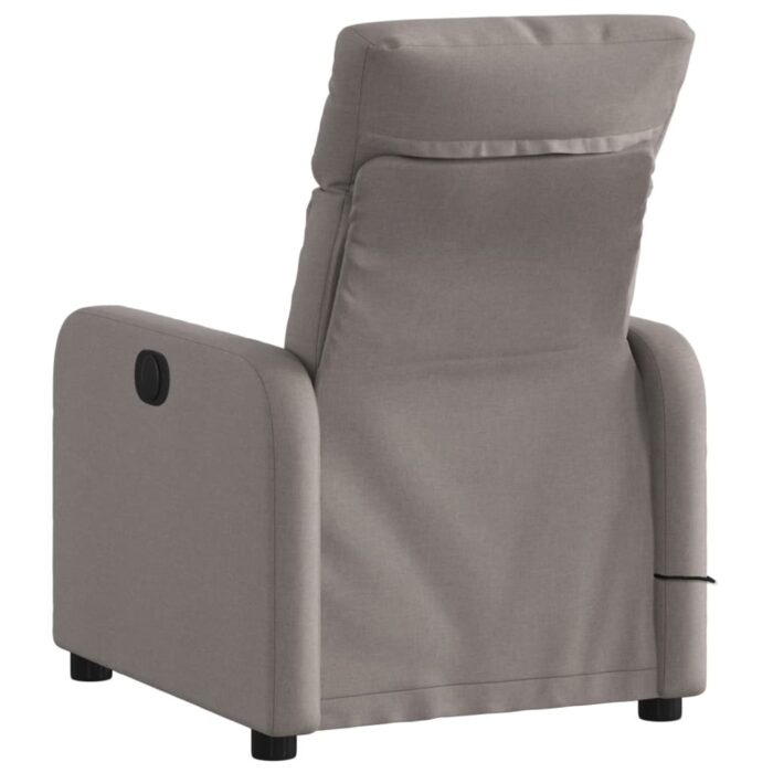 Fauteuil de massage inclinable Taupe Tissu – Image 2
