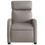 Fauteuil de massage inclinable Taupe Tissu – Image 5