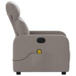 Fauteuil de massage inclinable Taupe Tissu – Image 6