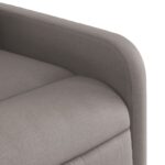 Fauteuil de massage inclinable Taupe Tissu – Image 7