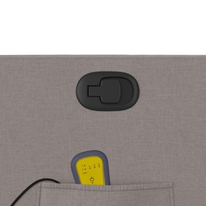 Fauteuil de massage inclinable Taupe Tissu – Image 8