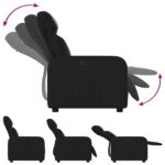 Fauteuil inclinable Noir Similicuir – Image 2