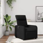 Fauteuil inclinable Noir Similicuir