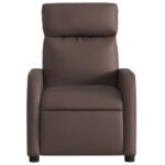 Fauteuil inclinable Marron Similicuir – Image 4