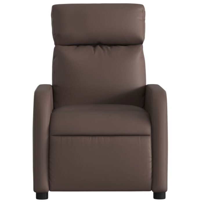 Fauteuil inclinable Marron Similicuir – Image 4