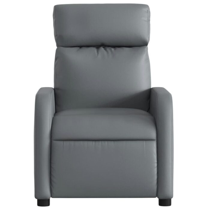 Fauteuil inclinable Gris Similicuir – Image 4
