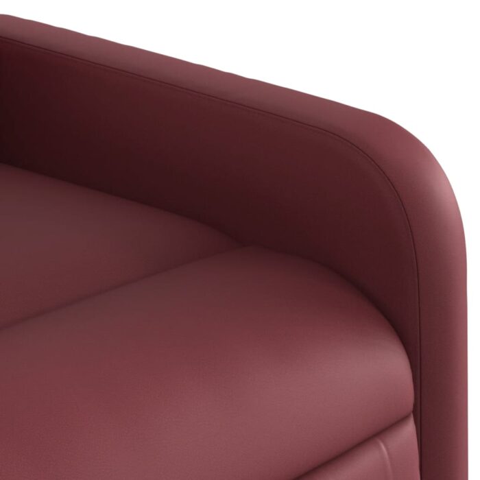 Fauteuil inclinable Rouge bordeaux Similicuir – Image 6