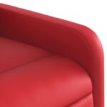 Fauteuil inclinable Rouge Similicuir – Image 6