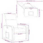 Fauteuil inclinable Cappuccino Similicuir – Image 9