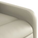 Fauteuil inclinable de massage Crème Similicuir – Image 7