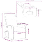 Fauteuil de massage inclinable Gris Similicuir – Image 10