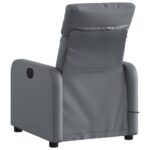 Fauteuil de massage inclinable Gris Similicuir – Image 2