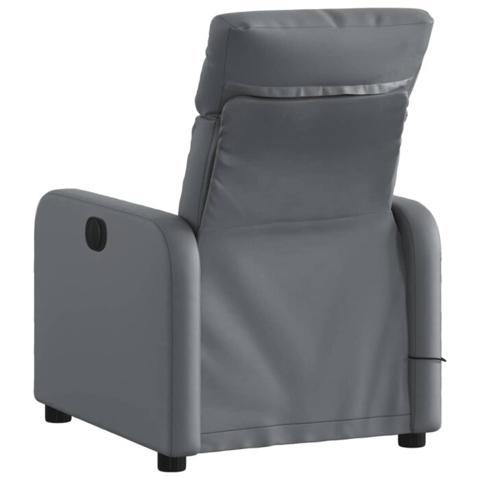 Fauteuil de massage inclinable Gris Similicuir – Image 2