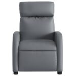 Fauteuil de massage inclinable Gris Similicuir – Image 5