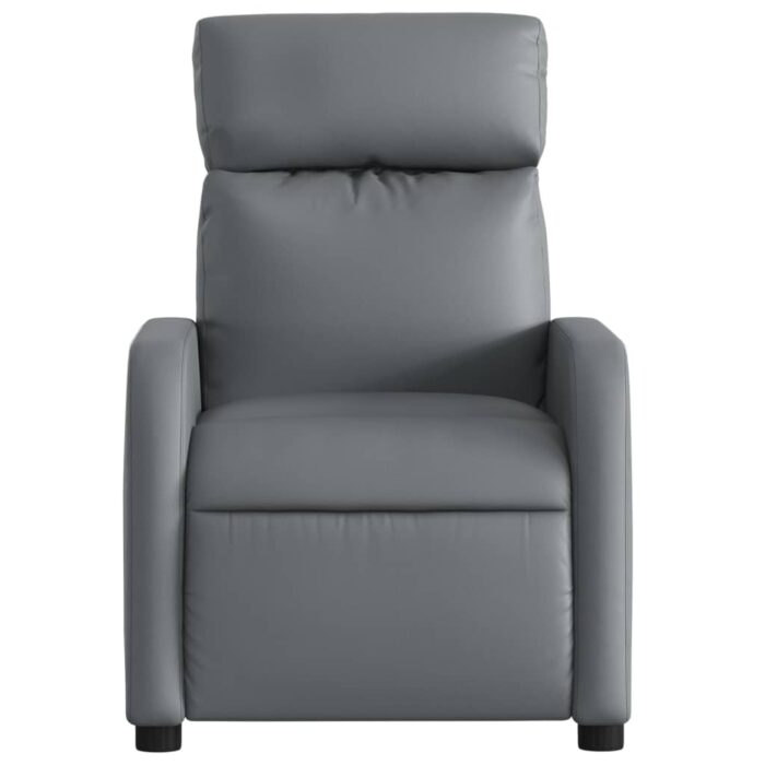 Fauteuil de massage inclinable Gris Similicuir – Image 5