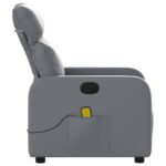 Fauteuil de massage inclinable Gris Similicuir – Image 6