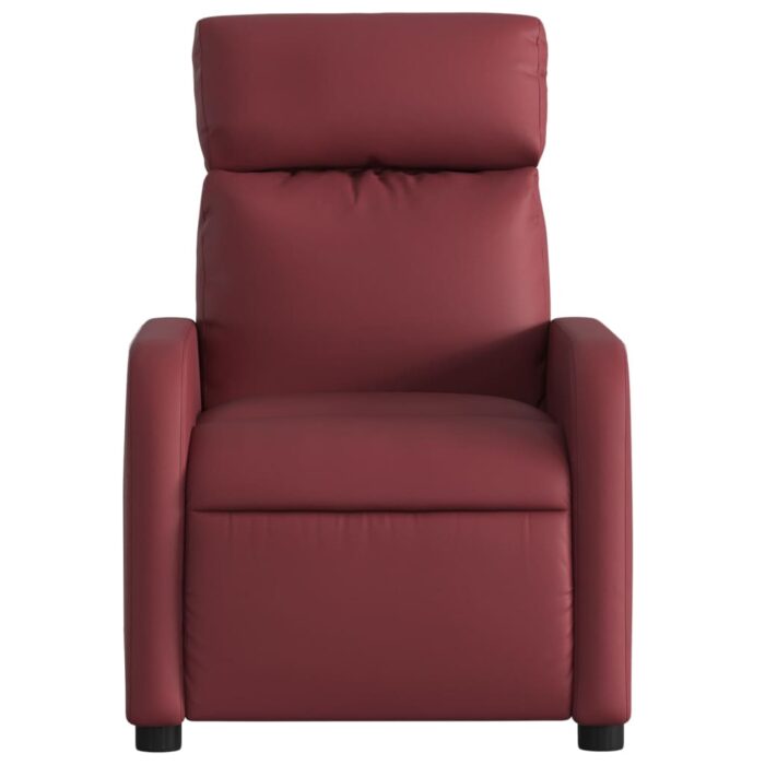 Fauteuil de massage inclinable Rouge bordeaux Similicuir – Image 5