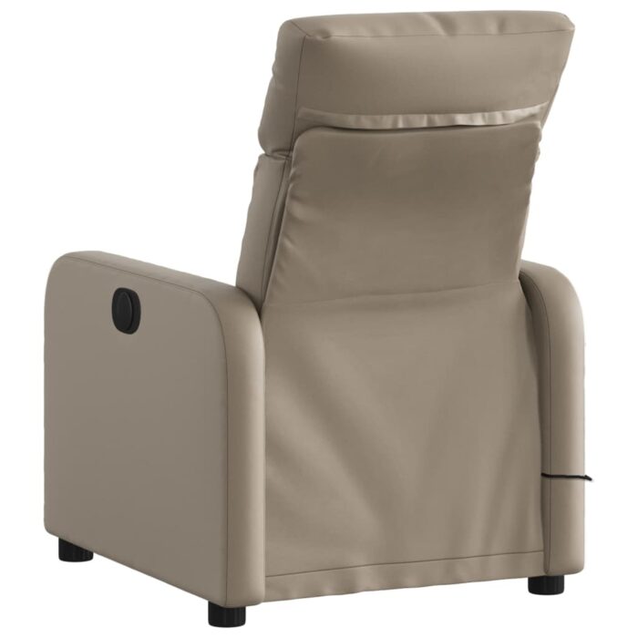 Fauteuil de massage inclinable Cappuccino Similicuir – Image 2