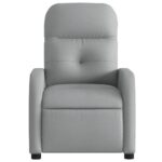 Fauteuil inclinable Gris clair Tissu – Image 4