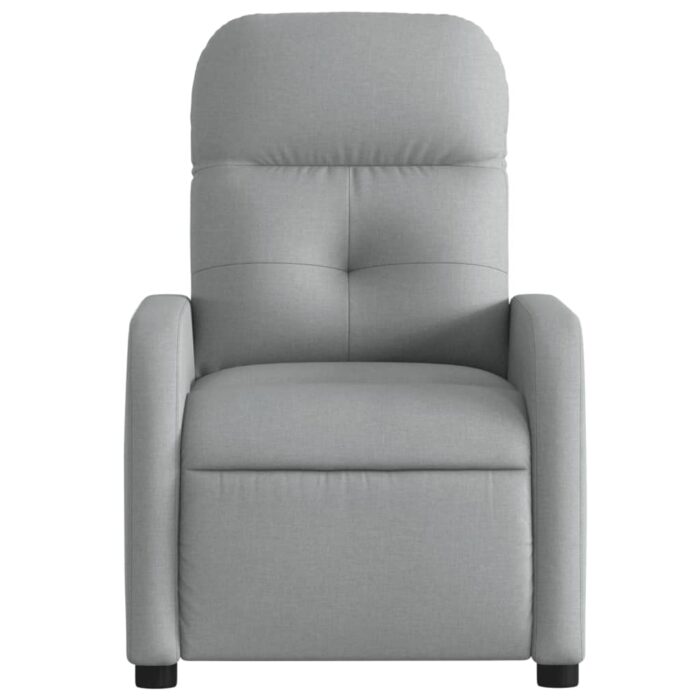 Fauteuil inclinable Gris clair Tissu – Image 4