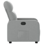 Fauteuil inclinable Gris clair Tissu – Image 5