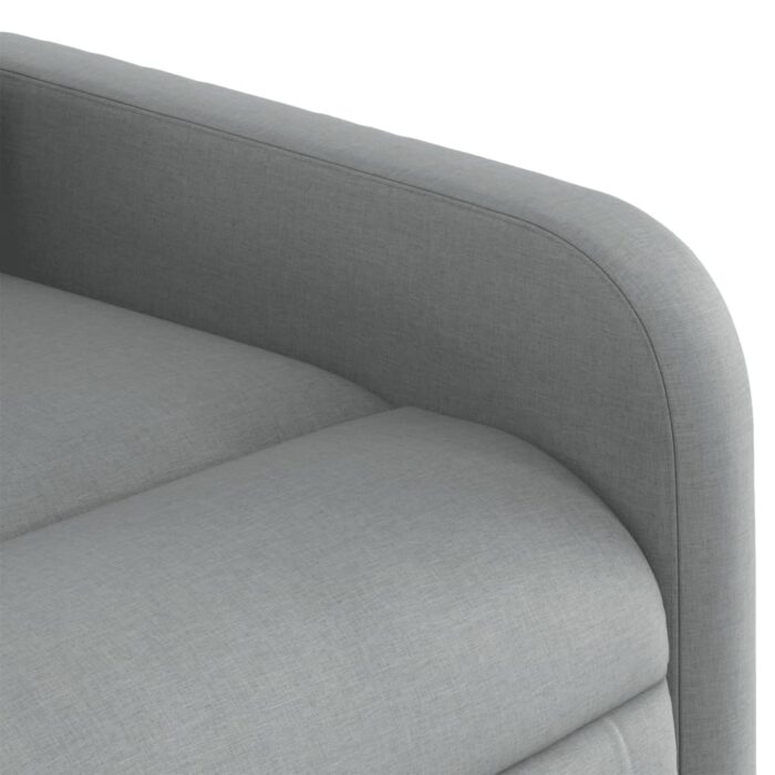 Fauteuil inclinable Gris clair Tissu – Image 6