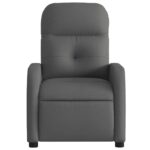Fauteuil inclinable Gris foncé Tissu – Image 4